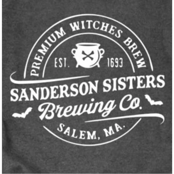 Sanderson Sisters Sweatshirt SMALL Fleece Oversize Hocus Pocus Halloween NEW - Picture 2 of 7